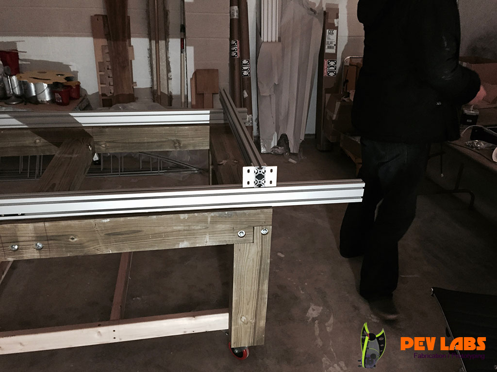 Begin CNC Crossbar TSlot Brackets Install Begin CNC Crossbar TSlot Brackets Install