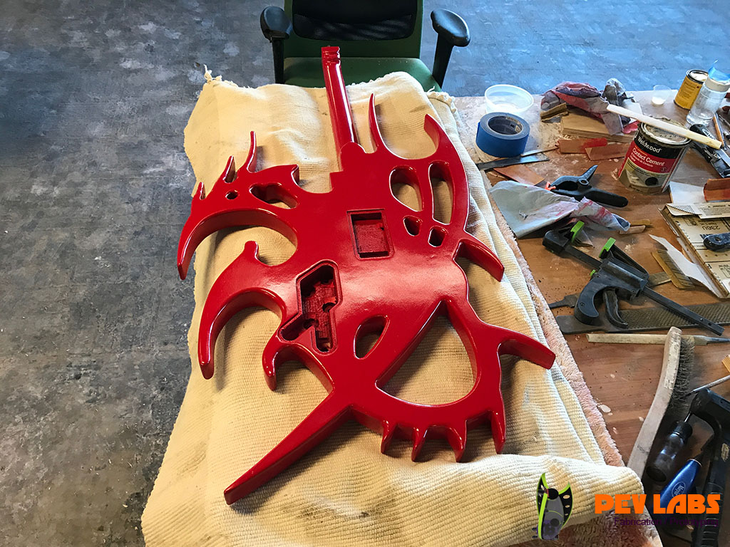 Custom Guitar Painted Back Custom Guitar Painted Back