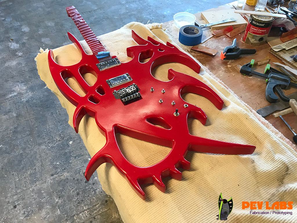 Custom Guitar Painted Front Custom Guitar Painted Front