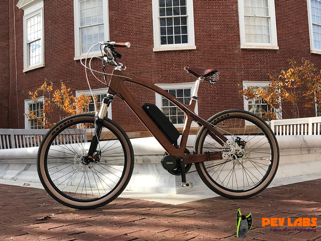 Custom Built Electric Wooden Bike