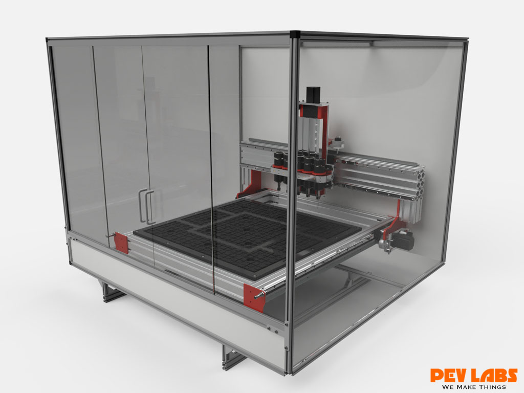 Multi-head CNC Enclosure