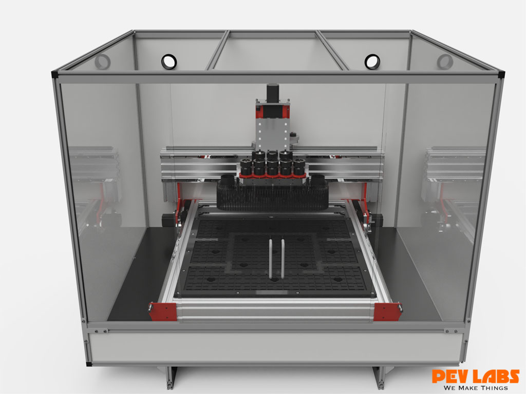 Multi Spindle CNC in Enclosure