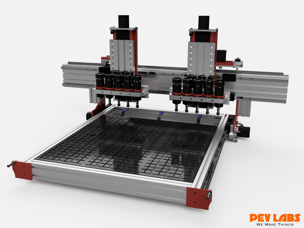 Multiple Head CNC Design