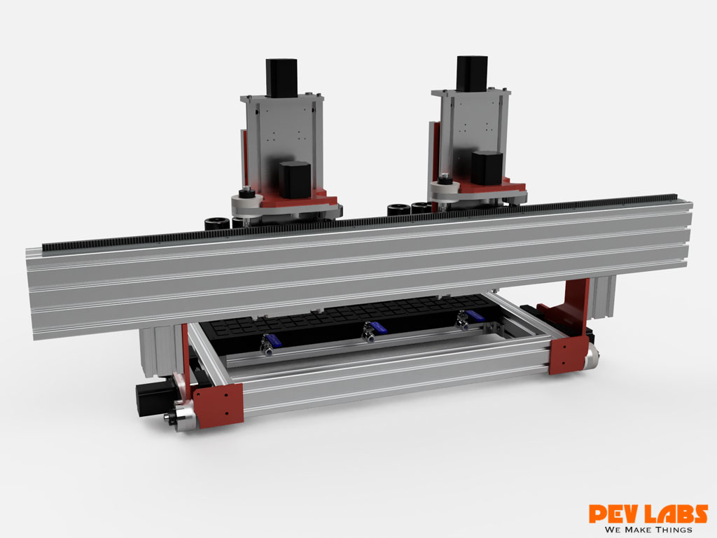 Multi Head CNC Rear Iso View