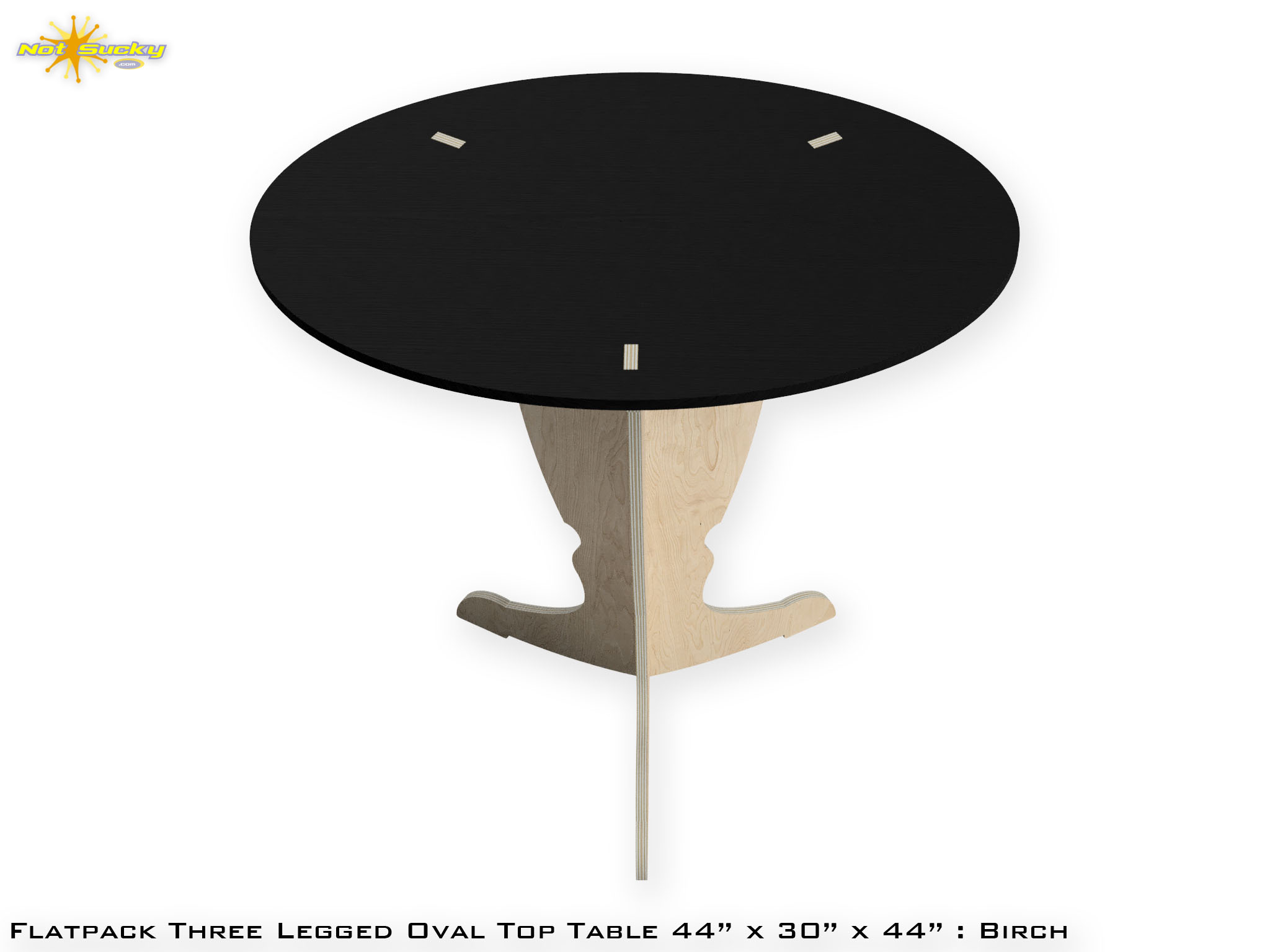 Plywood Flat Pack Pedestal Table