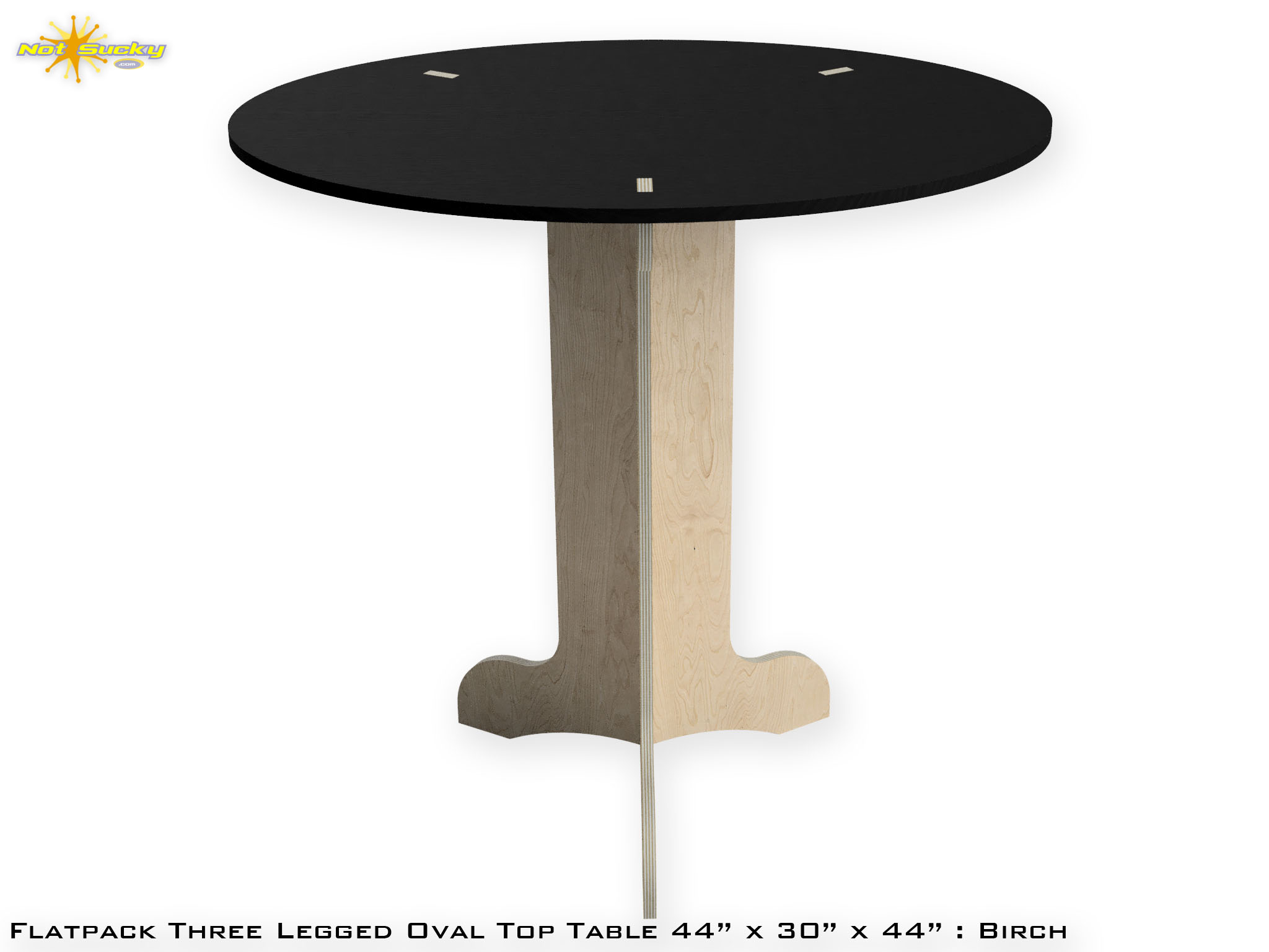 Oval Flat Pack Table for Batesville Market