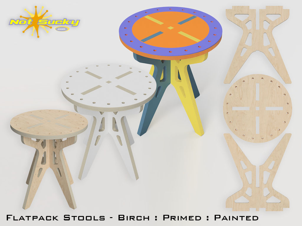 Flat Pack Stool Product Page