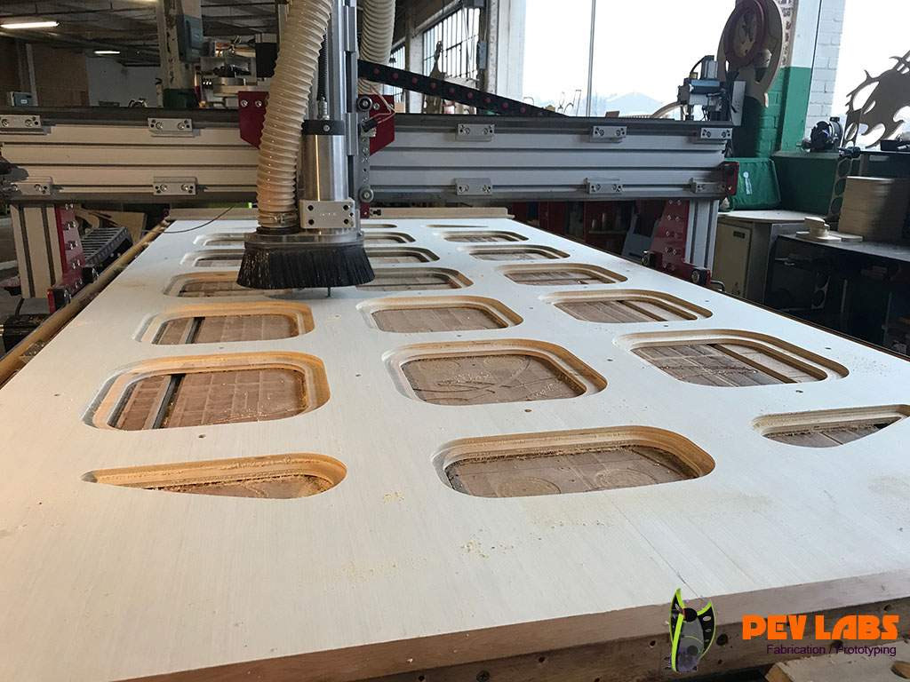 CNC Boring Peg Attachment Holes