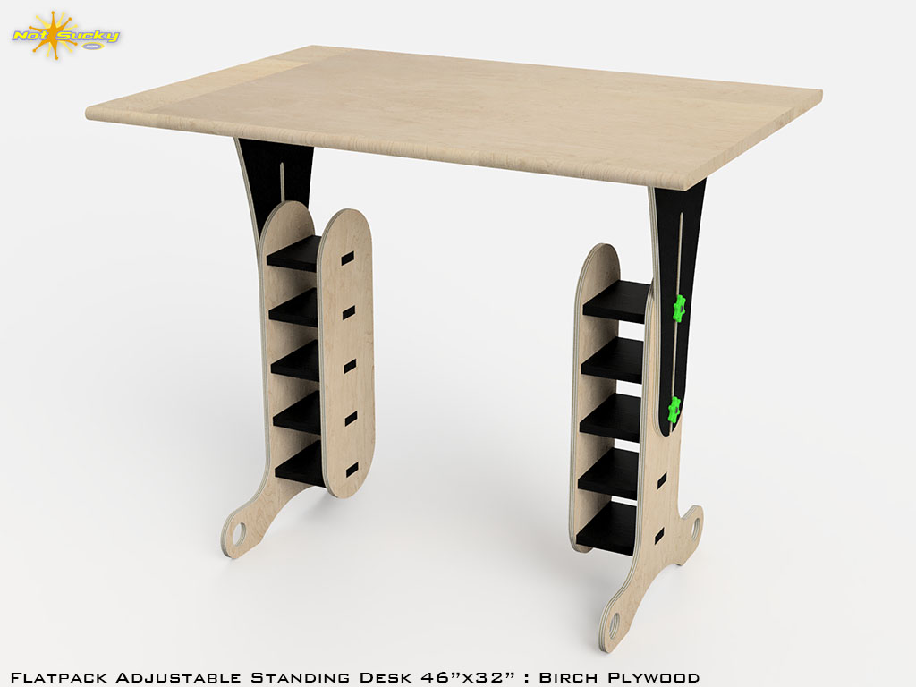 CAD Design Rendering of Standing Desk