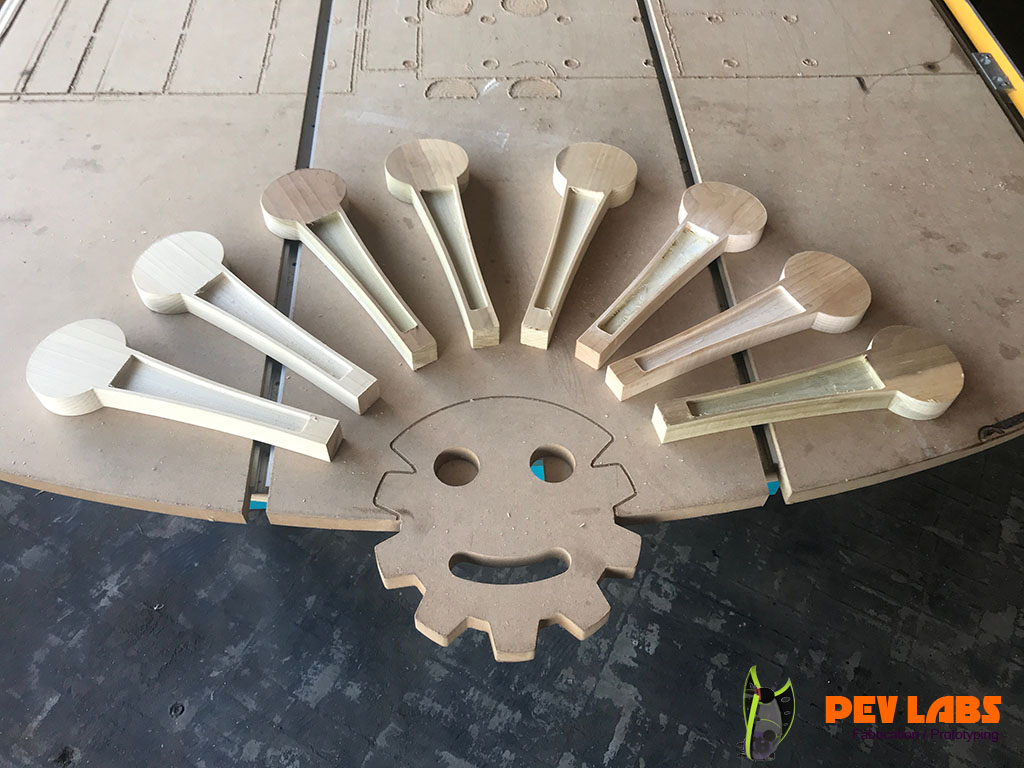 CNC Milled Tap Handle Array
