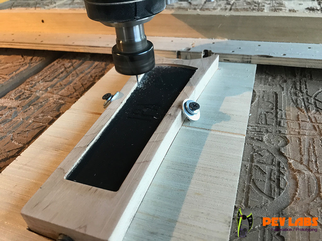 Using the CNC to Clean Up Excess Stain