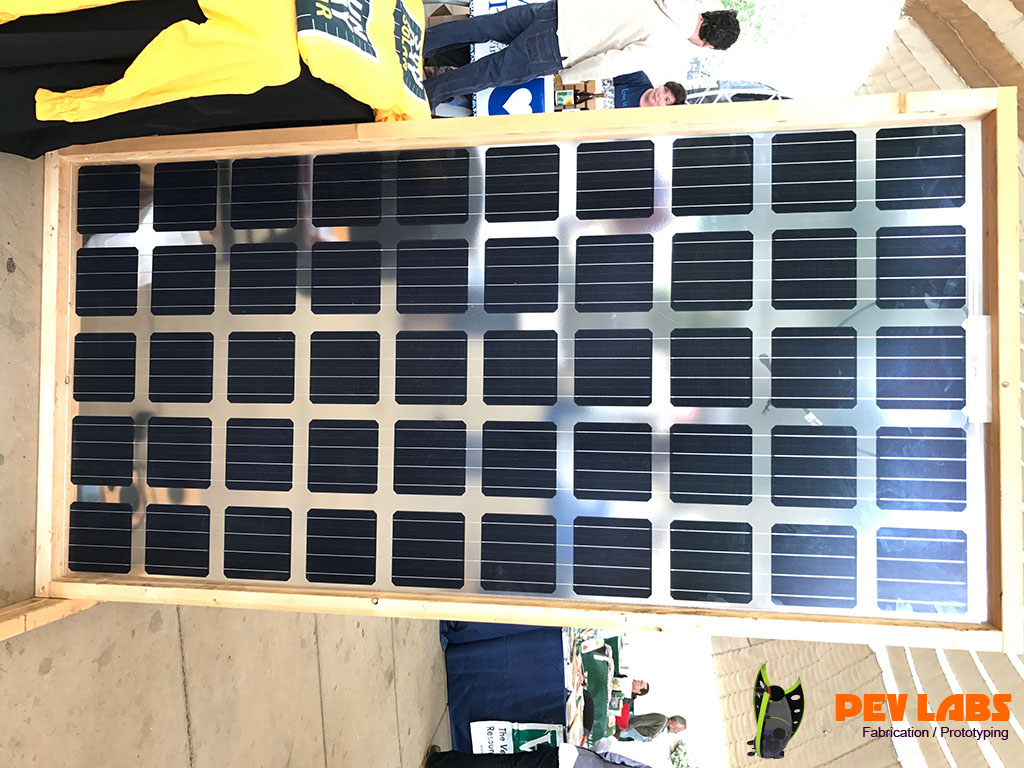 Transparent Solar Panel Prototype for Display Booth