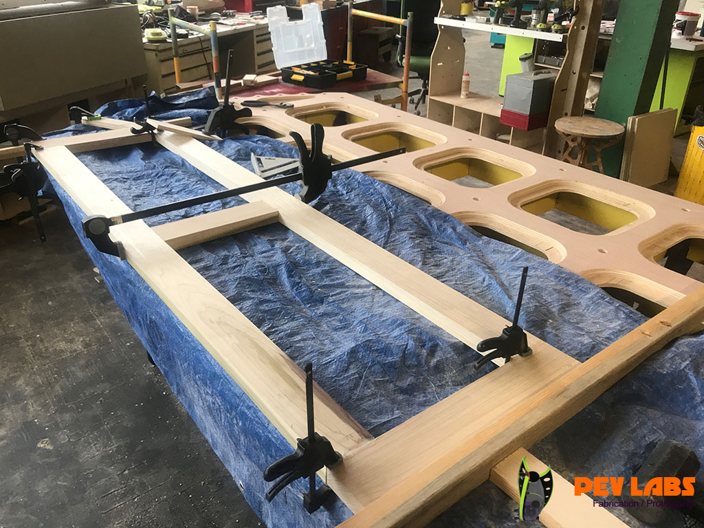 Gluing Cabinetry Door Frame