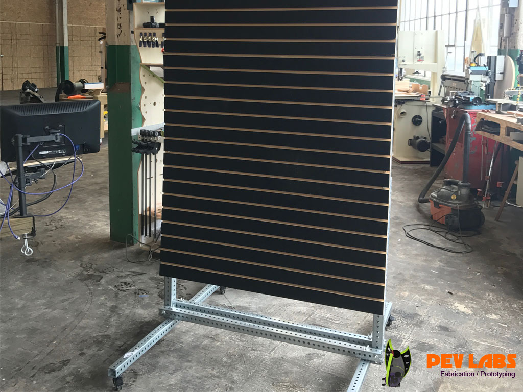 Mobile Slat Wall Panels