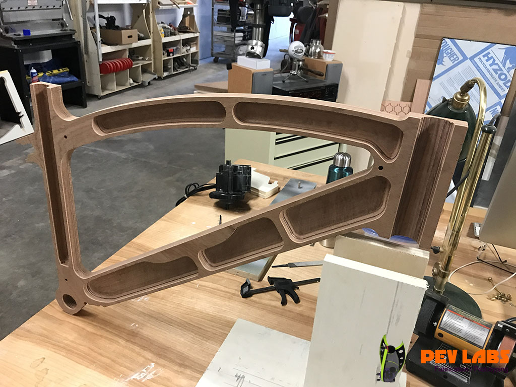 CNC Milling of Wooden E-Bike Prototype