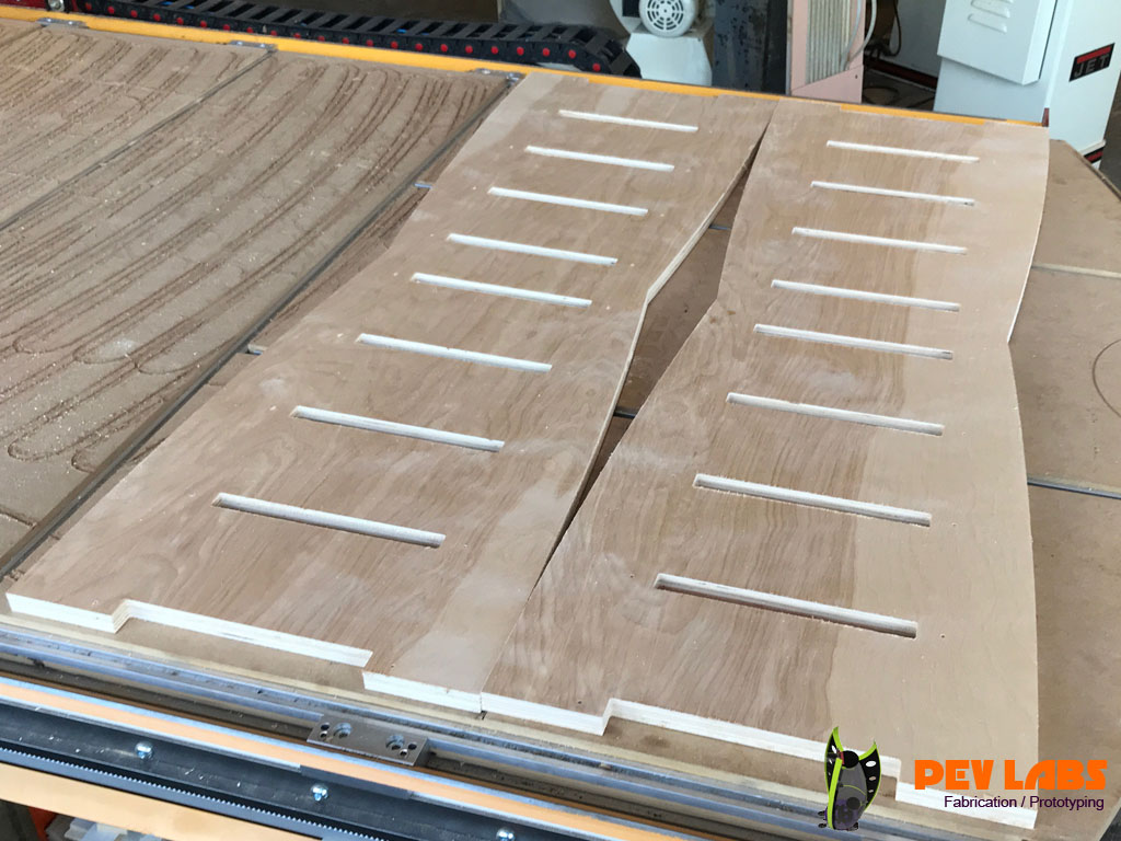 CNC Milling Shelving Panels