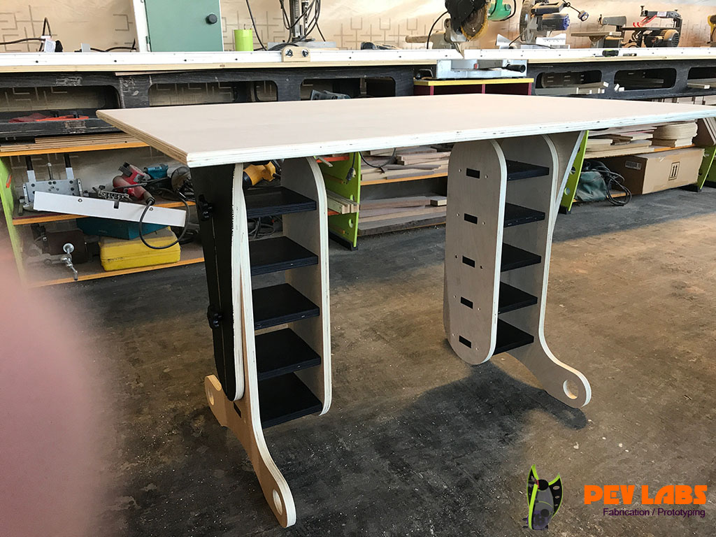 Milled Flatpack Standing Desk