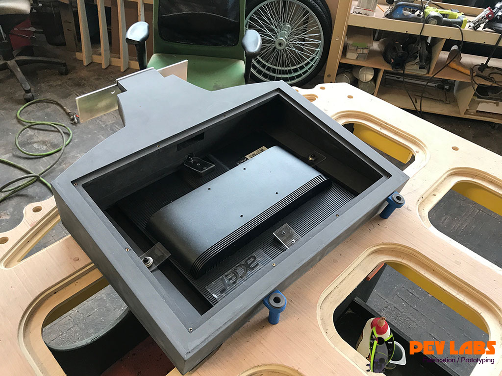 Installing Monitor Electronics in Kiosk